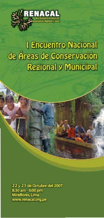 folleto RENACAL - Biblioteca Virtual de la CooperaciÃ³n Internacional