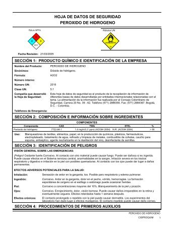 Peroxido de Hidrogeno - cisproquim