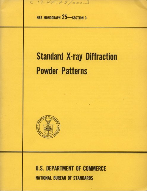 Standard X-ray Diffraction Powder Patterns