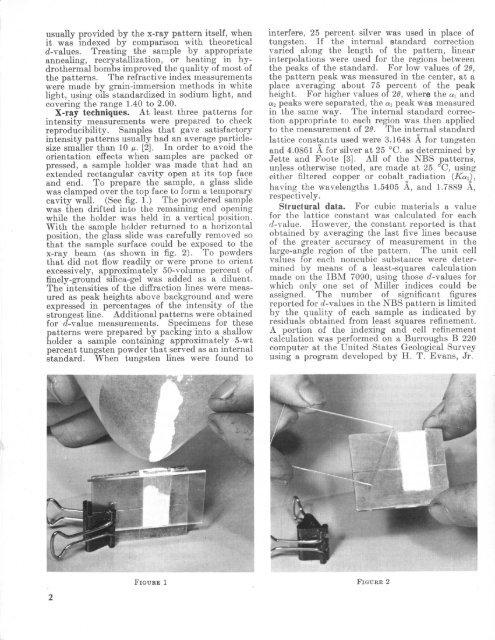 Standard X-ray Diffraction Powder Patterns