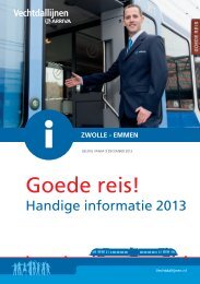 Informatiefolder reizen met de trein Vechtdallijnen - Arriva