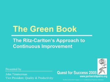 The Green Book - RitzCarlton