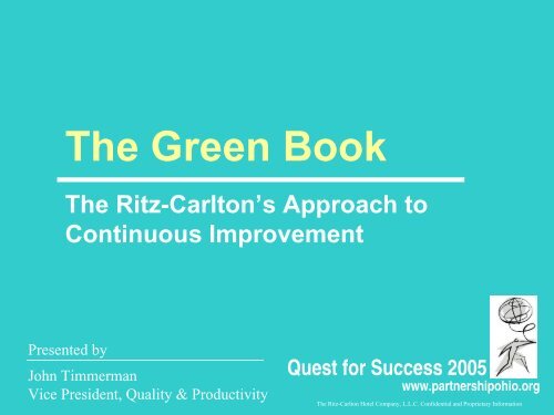 The Green Book - RitzCarlton