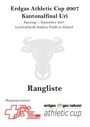 Rangliste - Leichtathletik Club Altdorf