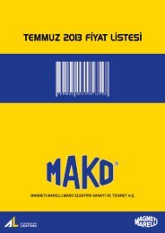 Mako Temmuz 2013 Fiyat Listesi
