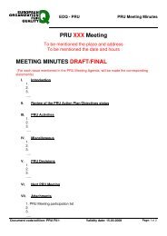 PRU XXX Meeting MEETING MINUTES DRAFT/FINAL