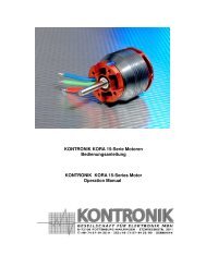 KONTRONIK KORA 15-Serie Motoren ... - RC-Toy