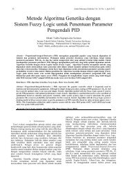 Metode Algoritma Genetika dengan Sistem Fuzzy Logic untuk ...