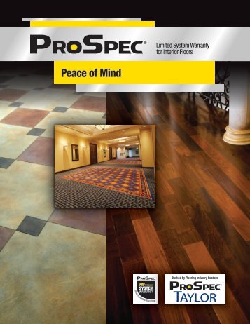 Flooring Warranty Brochure - Prospec