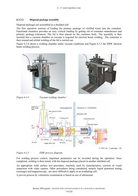 Tome Architecture and management of a geological repository - Andra