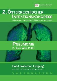 2. ÖSTERREICHISCHER INFEKTIONSKONGRESS PNEUMONIE