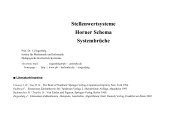 Stellenwertsysteme Horner Schema SystembrÃƒÂ¼che - PÃƒÂ¤dagogische ...