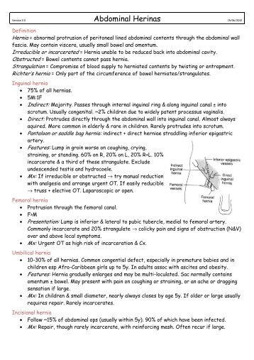 Abdominal Wall Hernias