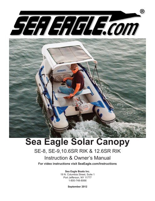 Sea Eagle Solar Canopy - Sea Eagle Inflatable Boats