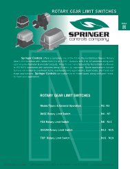 Catalog 2012 Sec N Rotary Gear Limit Switches - Springer Controls
