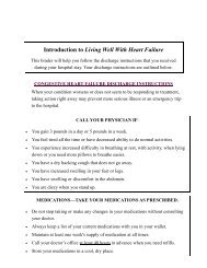 Introduction to Living Well with Heart Failure - John Muir Health