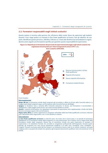 L'insegnamento delle scienze nelle scuole in Europa - Indire