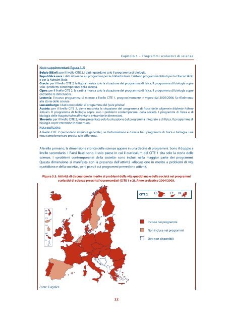 L'insegnamento delle scienze nelle scuole in Europa - Indire