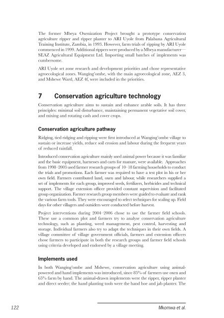 Conservation agriculture Tanzania_casestudy.pdf - Sokoine ...