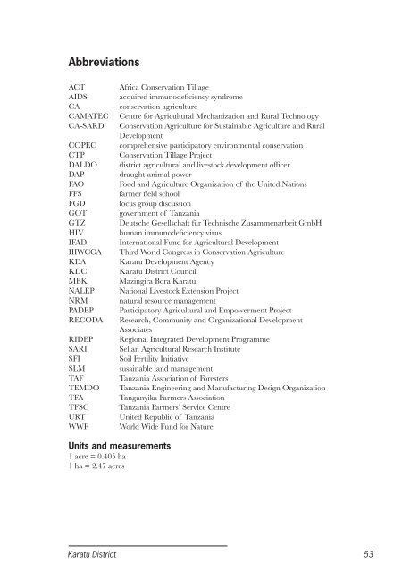 Conservation agriculture Tanzania_casestudy.pdf - Sokoine ...