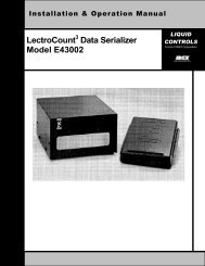 LectroCount3 Data Serializer E43002 IOM - Liquid Controls