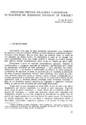 CERCETARI PRIVIND APLICAREA ... - EdituraSilvica.ro