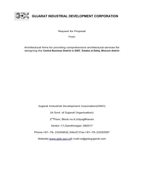 GUJARAT INDUSTRIAL DEVELOPMENT CORPORATION - GIDC