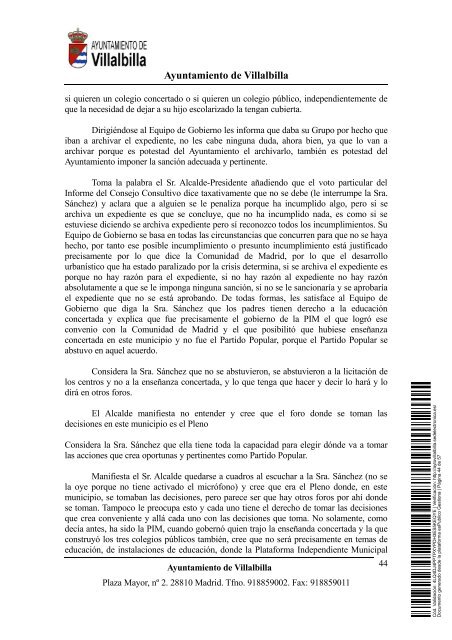 SesiÃ³n de 29 de junio de 2011 - Ayuntamiento Villalbilla