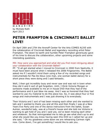 PETER FRAMPTON & CINCINNATI BALLET LIVE!