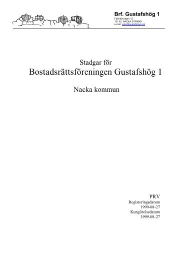 Bostadsrättsföreningen Gustafshög 1 - Fabrikörvägen (Brf ...