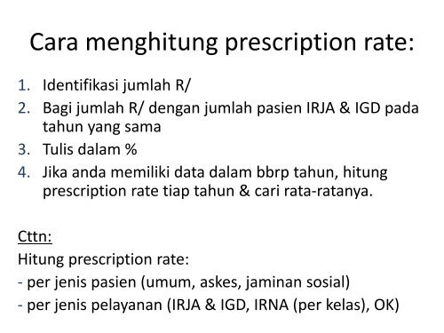 Analisis & Proyeksi Kinerja Internal - Manajemen Rumah Sakit ...