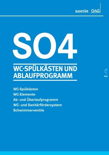 WC-SPÃœLKÃ„STEN UND ABLAUFPROGRAMM