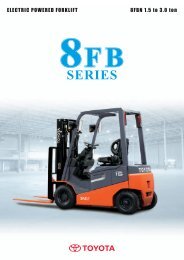 8FBN Series - Electric powered forklift (PDF) - Unitra.mn