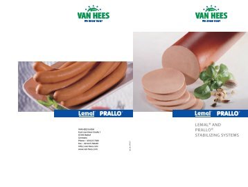 LEMAL® And PRALLO® STABILIZInG SYSTEMS - Van Hees gmbh