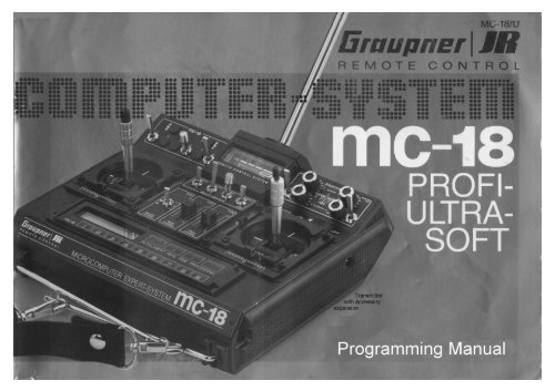 Graupner/JR mc-18 English Instructions - Part 1 - Pages 1 ... - Ef-uk.net