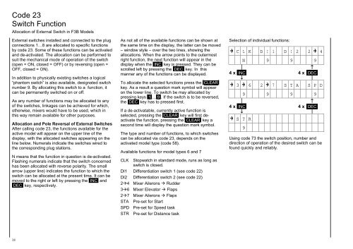 Graupner/JR mc-18 English Instructions - Part 1 - Pages 1 ... - Ef-uk.net