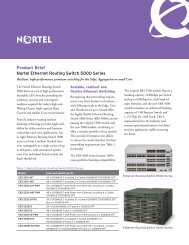 Nortel Ethernet Routing Switch 5000 Series - Ash Telecom