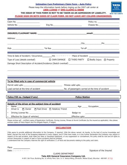 tata-aig-general-insurance-motor-claim-form-pdf-webmotor