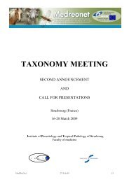 Second_announcementTaxonomy meeting ... - Medreonet - Cirad