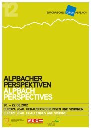 AlpbAcher perspektiven AlpbAch perspectives - Ãƒâ€“kosoziales Forum
