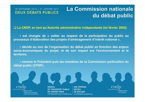 Le diaporama des CPDP de la prÃ©sentation des ... - Arc Express