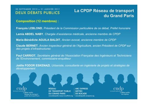 Le diaporama des CPDP de la prÃ©sentation des ... - Arc Express