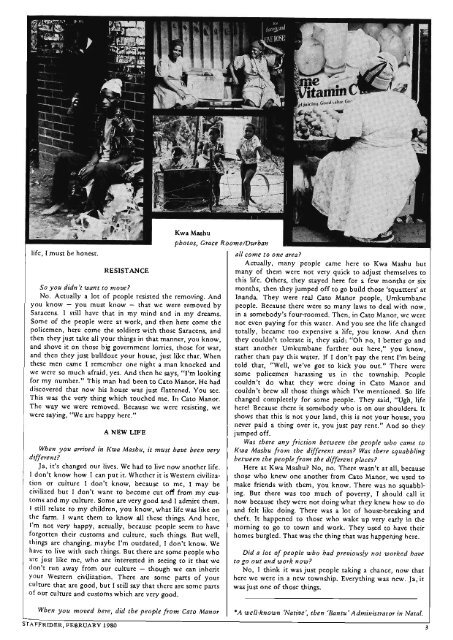Staffrider Vol.3 No.1 Feb 1980 - DISA