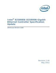 IntelÂ® 82580EB/82580DB GbE Controller Specification Update