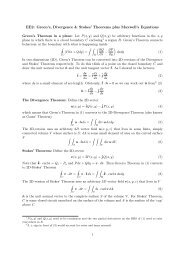 EE2: Green's, Divergence & Stokes' Theorems plus Maxwell's ...