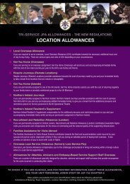 Tri-Service JPA Allowances - NFF