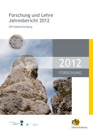 Forschungsbericht 2012 - ZfP Südwürttemberg