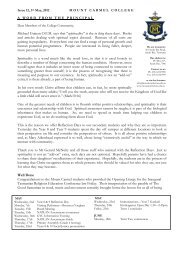 Bulletin, Issue 34, 2011 - Mount Carmel College