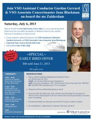 ~SPECIAL~ EARLY BIRD OFFER - Vancouver Symphony Orchestra