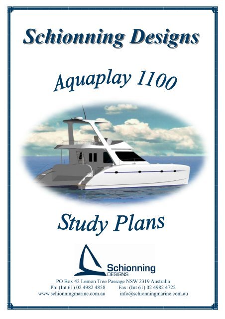 NEWEST AQUAPLAY 1100 STUDY PLANS.pub - Schionning Designs